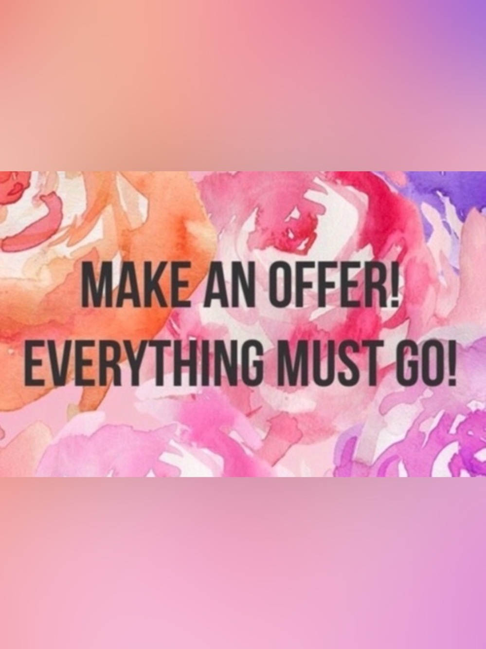 Everything must go! Make an offer, discounts for bundles!